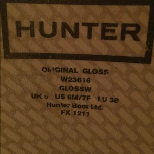 Hunter Boots Women’s Size 7 Worn twice